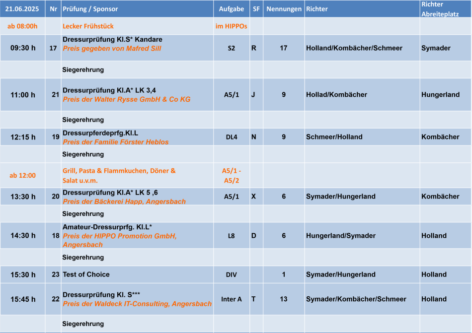 21.06.2025 Zeiteinteilung Wartenberg-CUP 2025 21.06.2025 Zeiteinteilung Wartenberg-CUP 2025